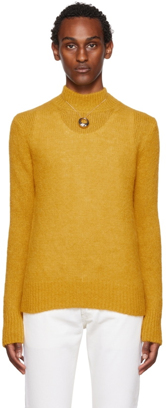 Photo: Dries Van Noten Yellow Alpaca Sweater