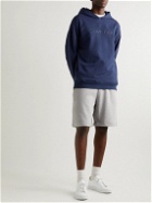 Calvin Klein Underwear - Logo-Print Stretch-Cotton Jersey Hoodie - Blue