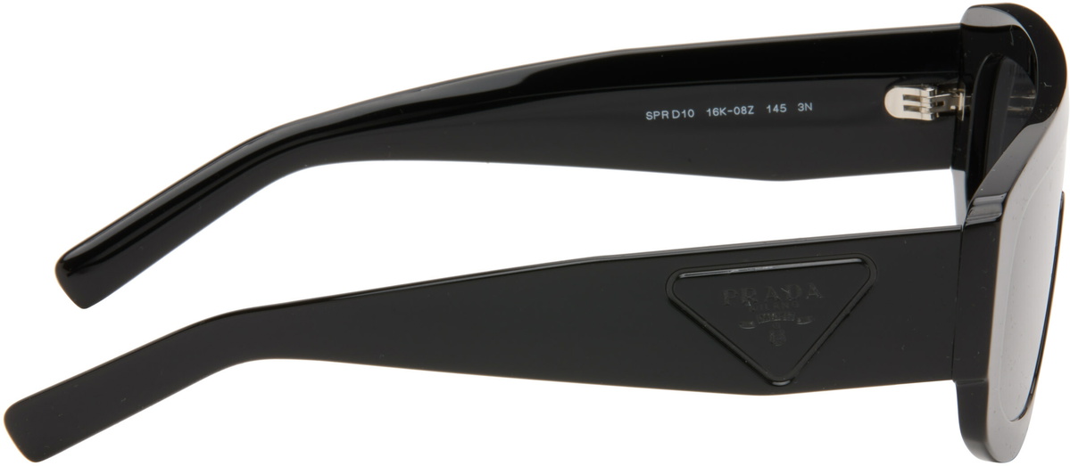 Prada Eyewear Black Shield Sunglasses