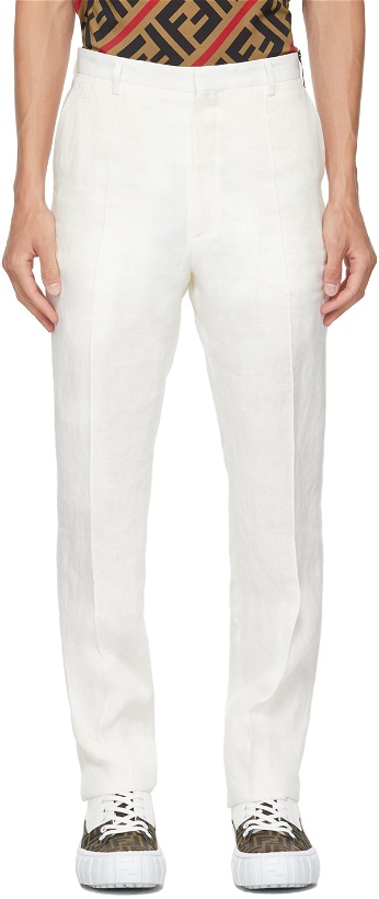 Photo: Fendi White Hemp Trousers