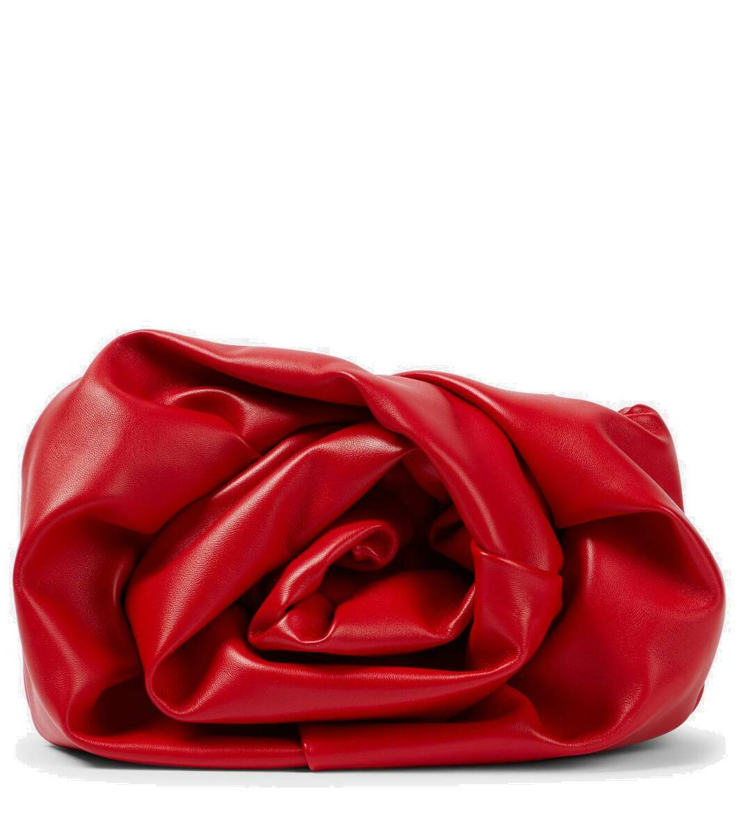 【関税&送料込】Burberry Ll Rose Clutch Slt Burberry Rose Leather Clutch Bag | Black | FARFETCH