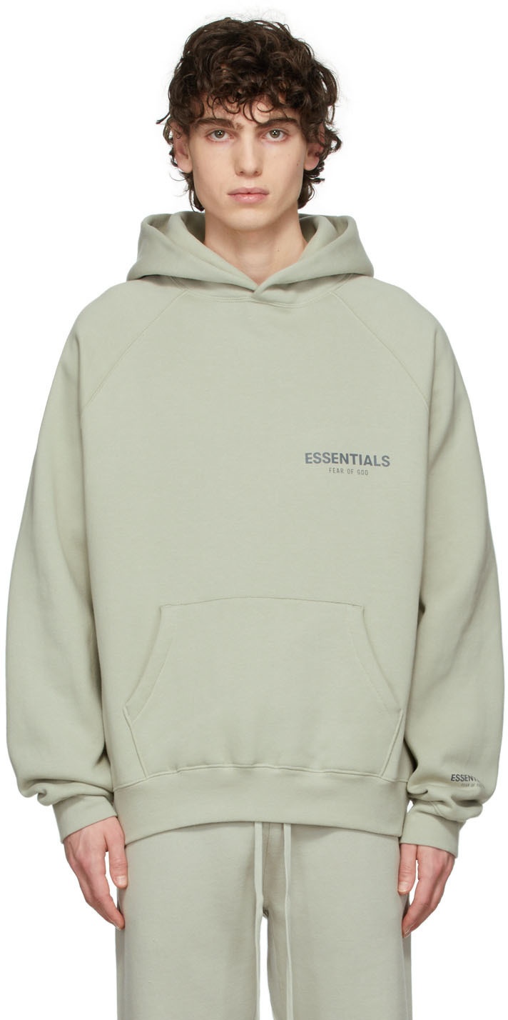 Essentials SSENSE Exclusive Green Pullover Hoodie Essentials