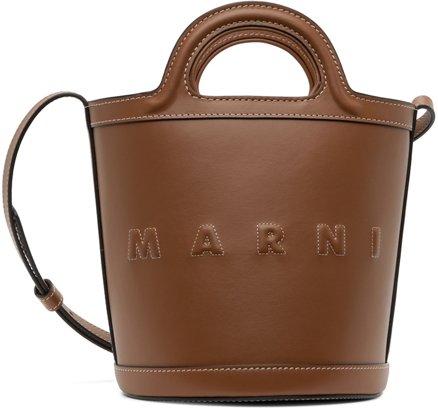 Marni Brown Mini Tropicalia Bag Marni Marni Brown Mini Tropicalia Bag Marni