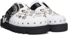 Toga Pulla SSENSE Exclusive White Buckle Slip-on Loafers