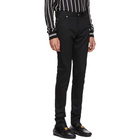 Balmain Black Denim Logo Jeans