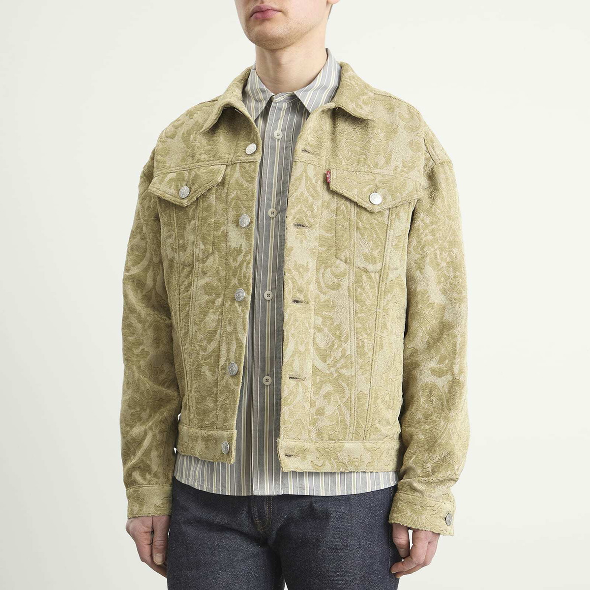 Junya Watanabe MAN Men's Levi's Name Denim Jacket in Beige