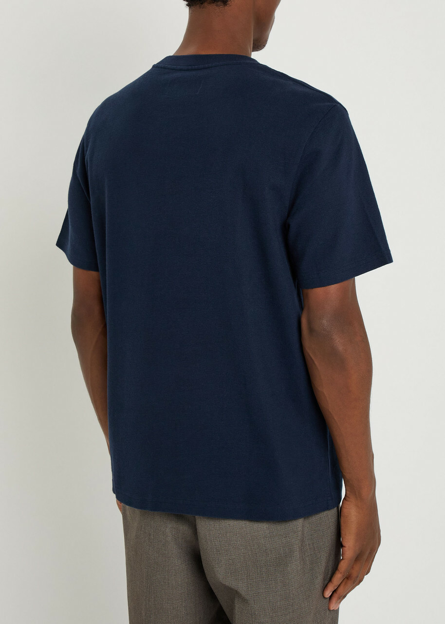 Wax London Dean Cotton T-shirt Navy