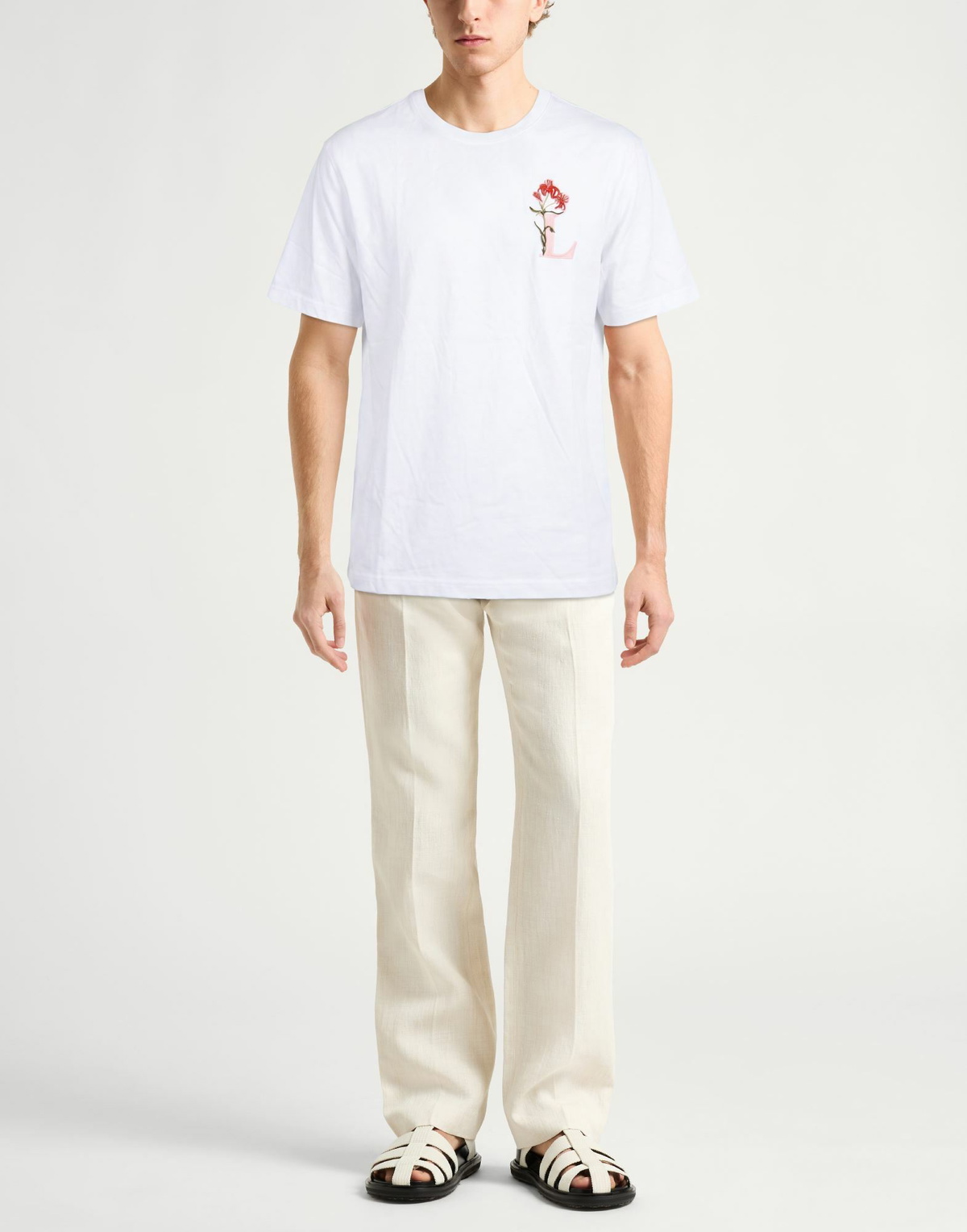 Lanvin Mens T-shirt in White