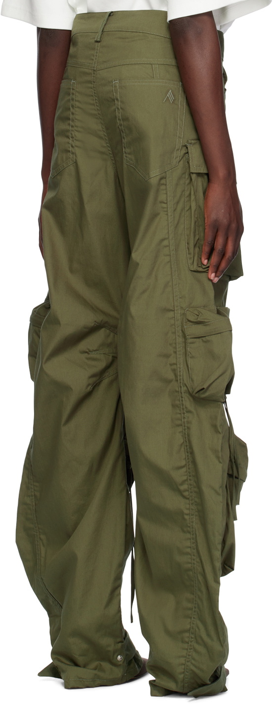 The Attico Kahki Fern Cargo Pants The Attico