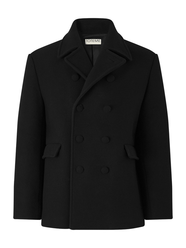 Photo: TOTEME - Wool Peacoat - Black