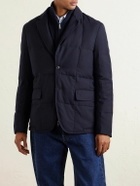 Paul Smith - Quilted Wool-Twill Down Blazer - Blue