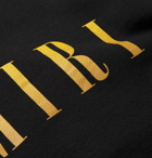 AMIRI - Distressed Logo-Print Loopback Cotton-Jersey Sweatshirt - Black