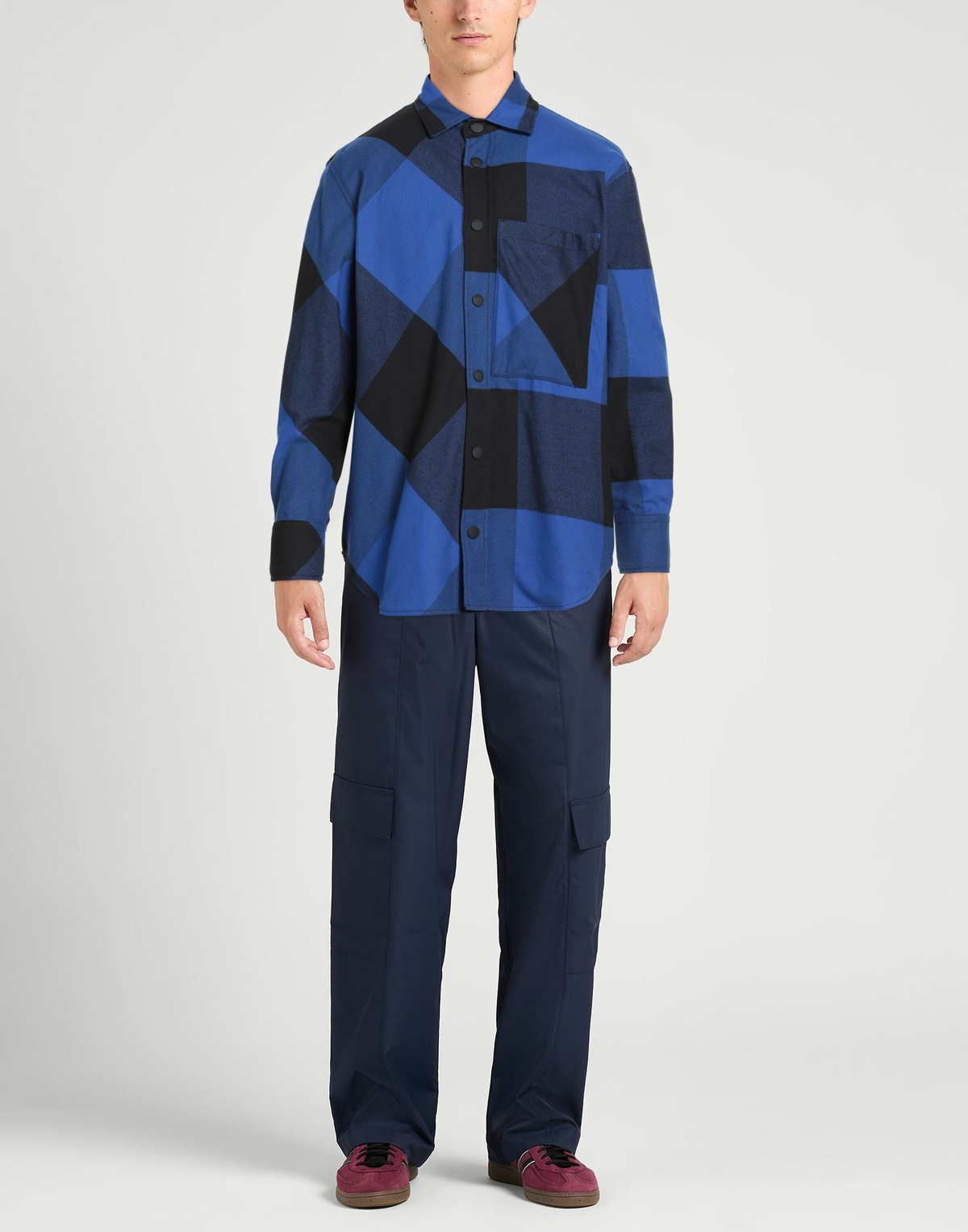 Dondup Mens Shirt Bright in Blue