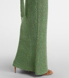 Bananhot Aretha sequined one-shoulder maxi dress