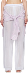 Alexander Wang Blue & Pink Pre-Styled Boxer Trousers