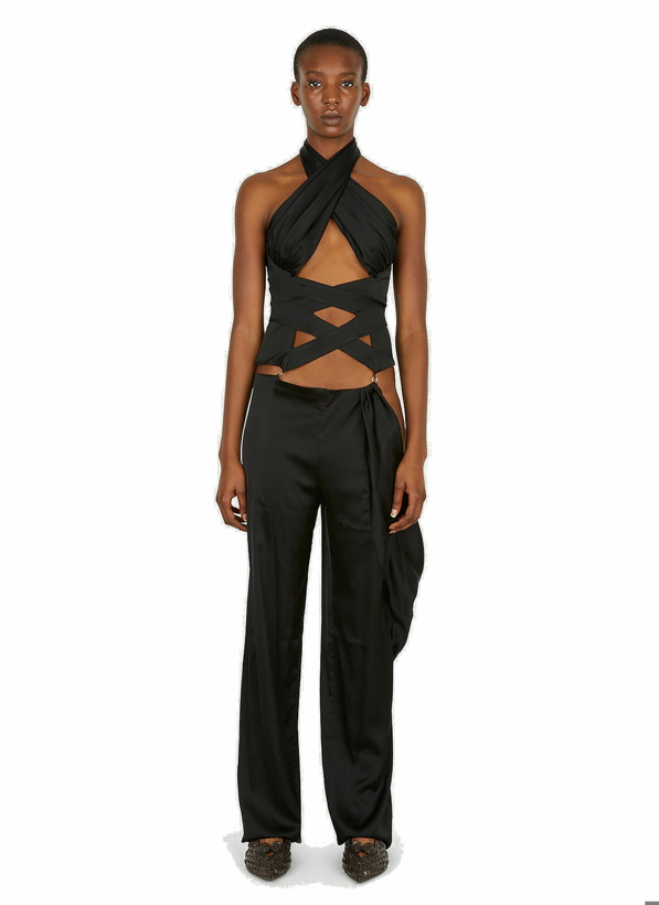 Photo: Crossover Two Piece Jumpsuit in Black