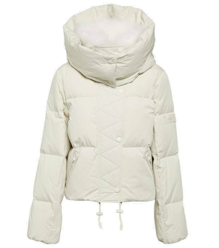 Photo: Yves Salomon Shearling-trimmed cotton-blend down jacket