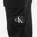 Calvin Klein Men's Skinny Washed Cargo Pant in Ck Black