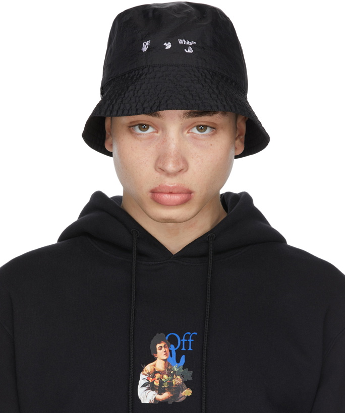 Photo: Off-White Black Logo Bucket Hat