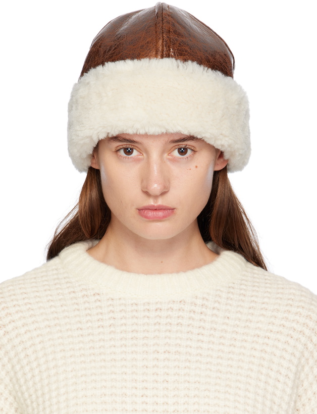 Photo: Stand Studio Brown & Off-White Ruth Hat