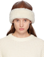 Stand Studio Brown & Off-White Ruth Hat