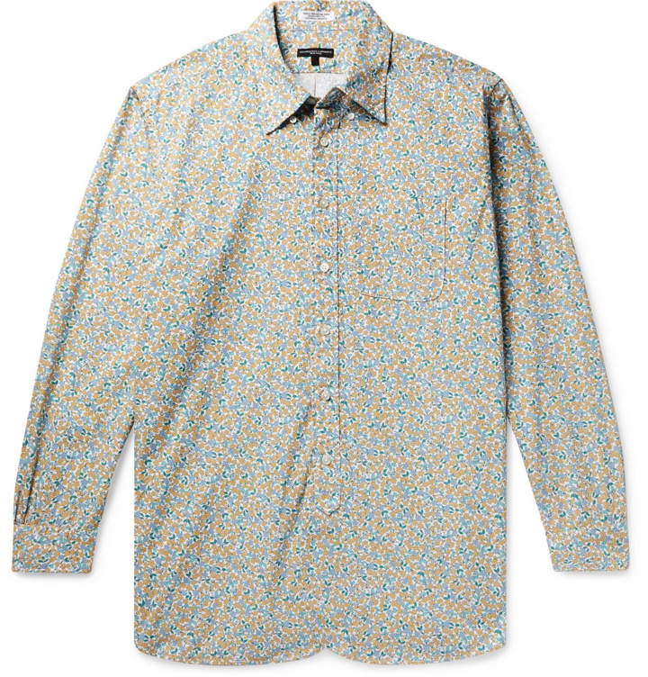 Photo: Engineered Garments - 19th Century Button-Down Collar Floral-Print Cotton-Poplin Shirt - Yellow