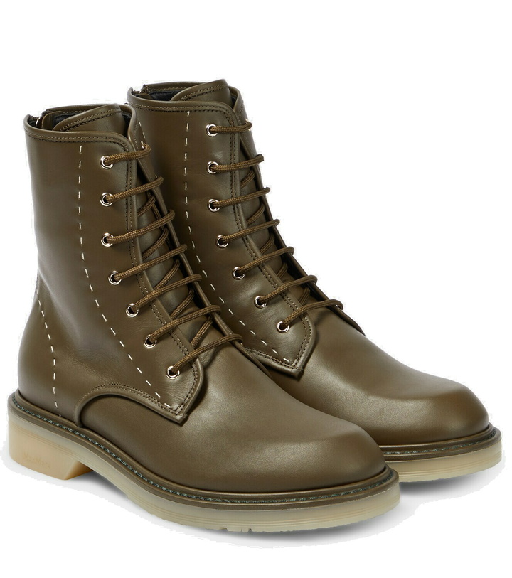 Photo: Max Mara Leather combat boots