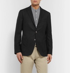 Boglioli - Black Slim-Fit Unstructured Wool-Hopsack Blazer - Black