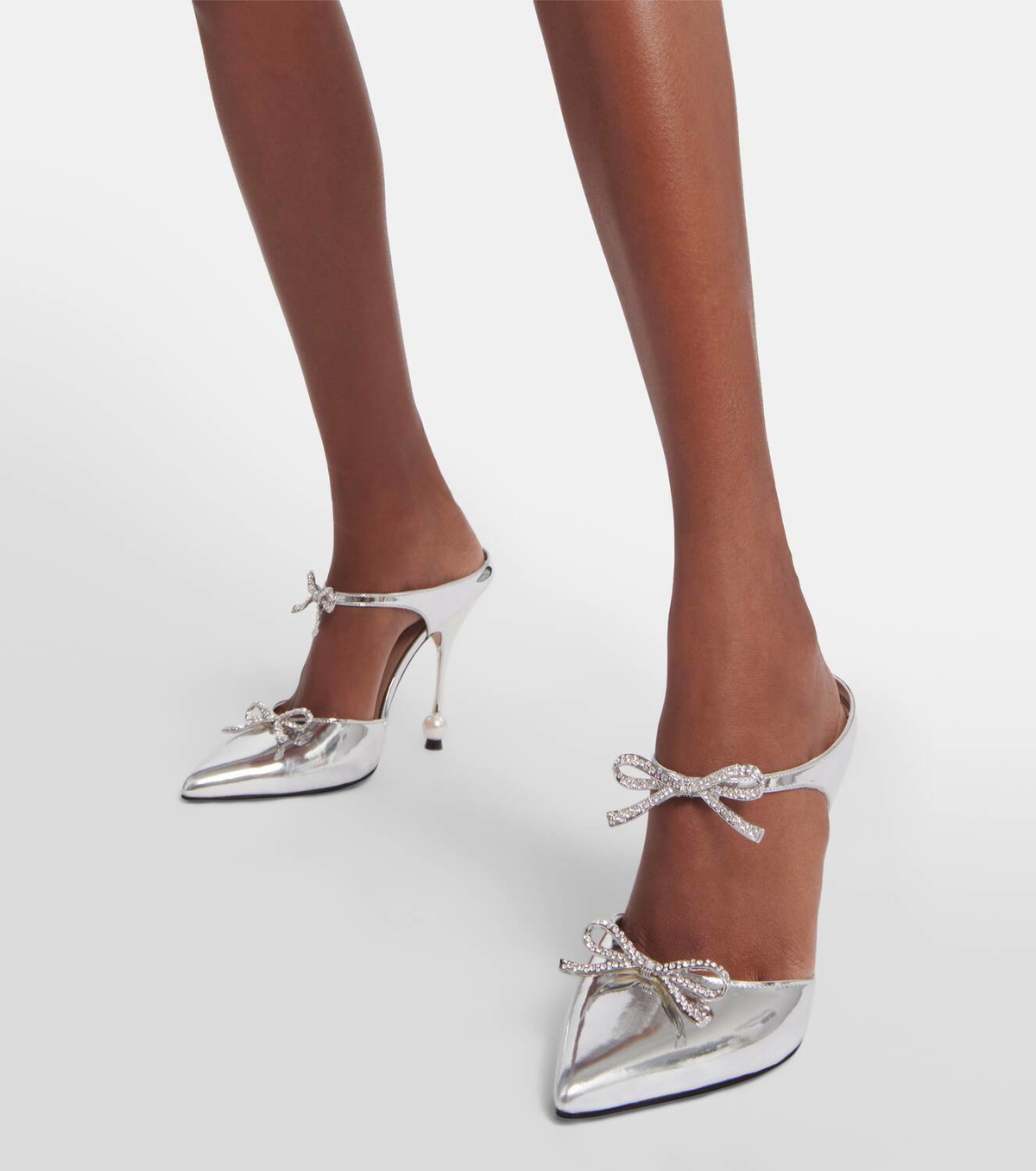 Giambattista Valli Embellished leather mules