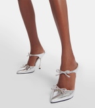 Giambattista Valli Embellished leather mules