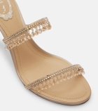 Rene Caovilla Chandelier embellished satin sandals