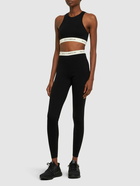 SPORTY & RICH - Serif Logo High Waist Ribbed Leggings