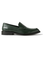 VINNY's - Townee Leather Penny Loafers - Green