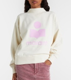 Marant Etoile Logo cotton-blend fleece sweatshirt