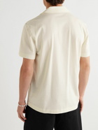 Mr P. - Jersey-Panelled Organic Cotton-Piqué Shirt - Neutrals