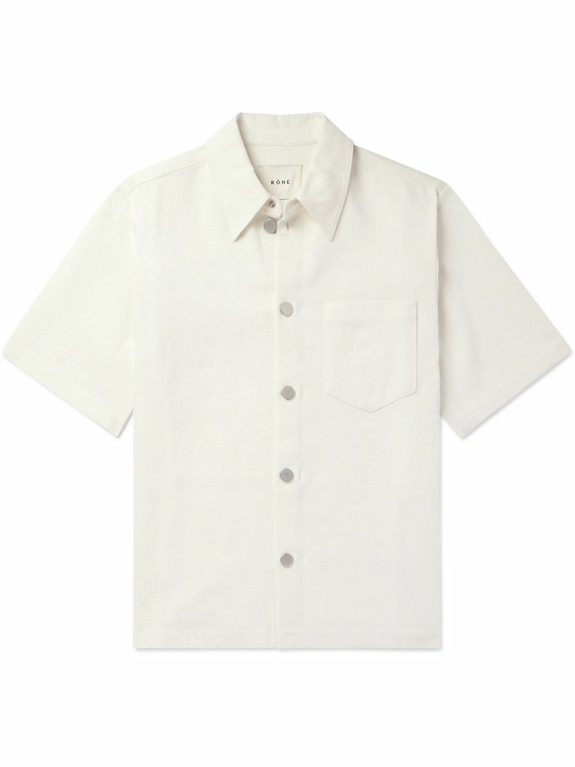Photo: RÓHE - Cotton and Linen-Blend Twill Shirt - Neutrals