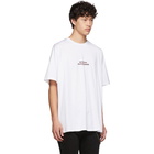 Neil Barrett White Olympian Skateboarder T-Shirt