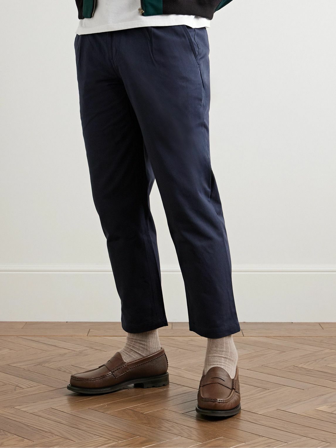 Yuketen Rob's Loafer with Leather Sole in Tosca G Brown
