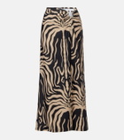 Johanna Ortiz Nuevo Destino printed midi skirt
