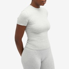 Adanola Women's Short Sleeve Top in Grey Melange