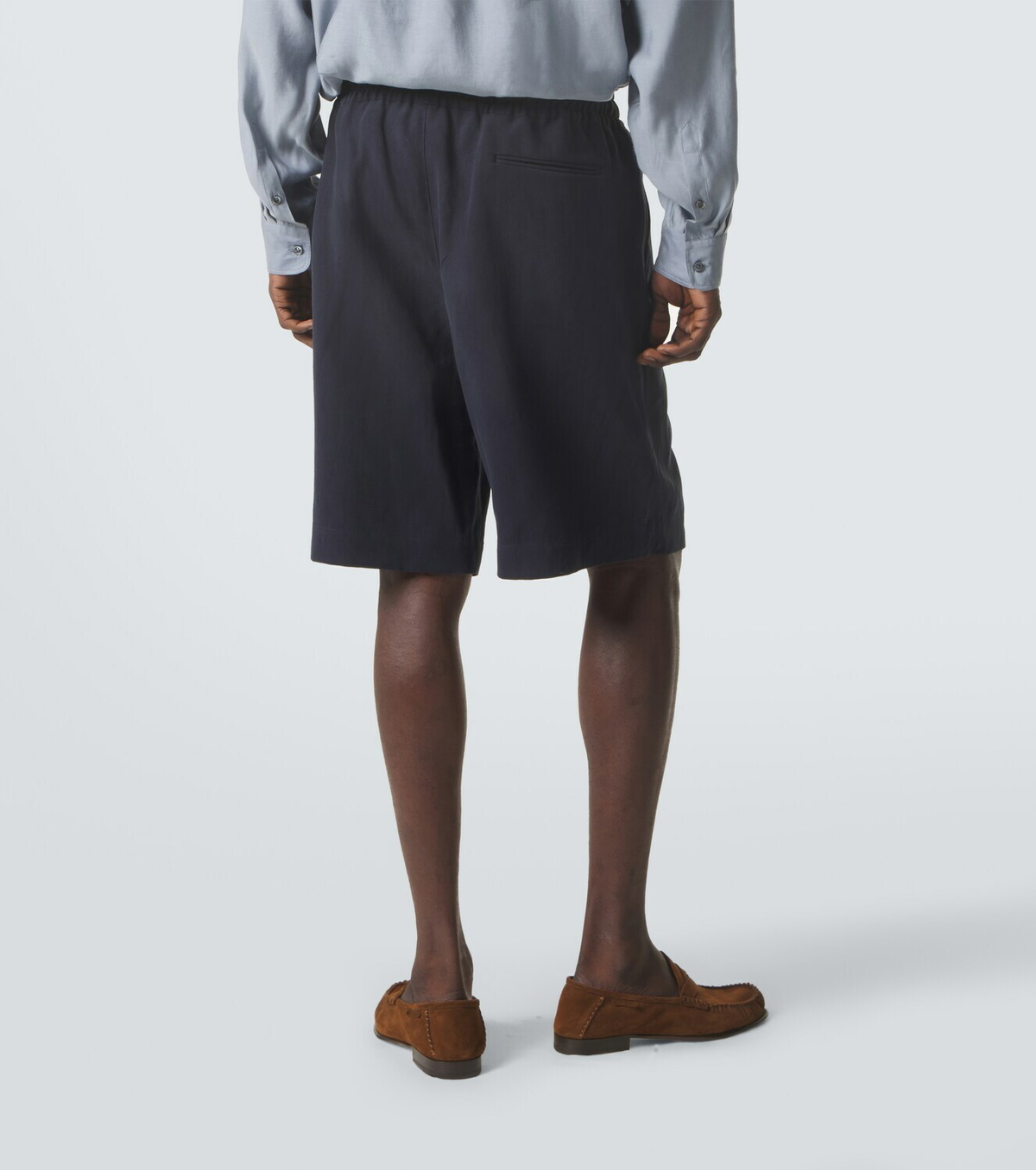 Giorgio Armani Linen canvas Bermuda shorts