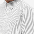 Gitman Vintage Men's Button Down Stripe Oxford Shirt in Black/White