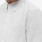 Gitman Vintage Men's Button Down Stripe Oxford Shirt in Black/White