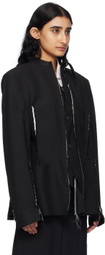 HODAKOVA Black Horse Hair Blazer