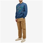 Paul Smith Men's Embroidered Crew Sweat in Blue