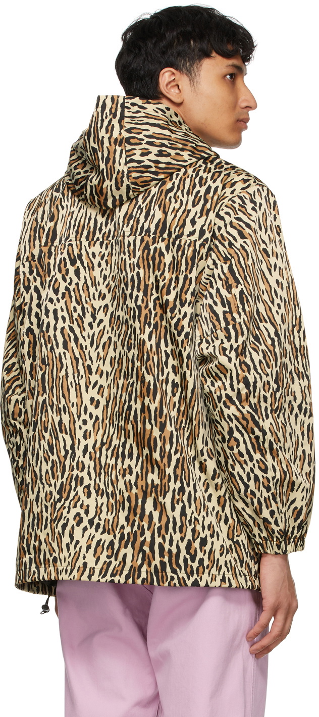 WACKO MARIA Beige Leopard Anorak Jacket Wacko Maria