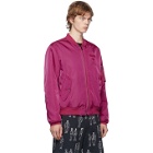 Moschino Pink Double Question Mark Bomber Jacket