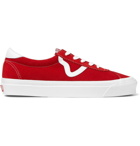 Vans - UA Style 73 DX Leather-Trimmed Suede Sneakers - Red