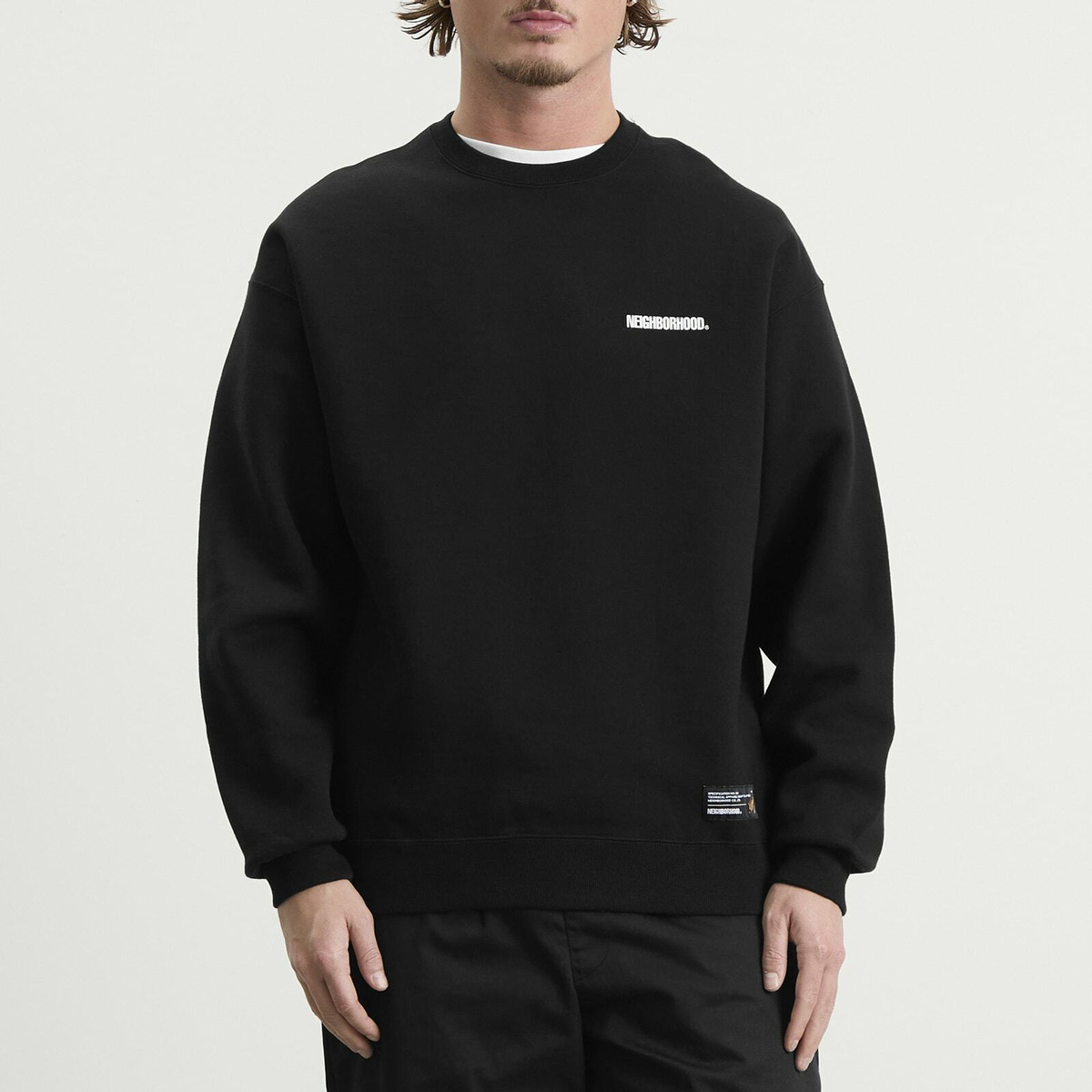 Neighborhood Men's Plain Logo Sweatshirt in Black