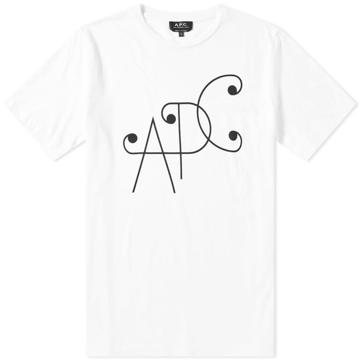 Photo: A.P.C. Scroll Logo Tee